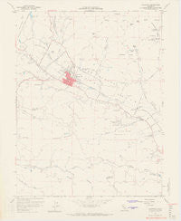 Calistoga California Historical topographic map, 1:24000 scale, 7.5 X 7.5 Minute, Year 1958