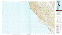 Cambria California Historical topographic map, 1:100000 scale, 30 X 60 Minute, Year 1980
