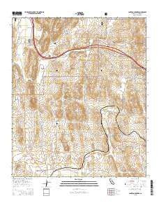 Cameron Corners California Current topographic map, 1:24000 scale, 7.5 X 7.5 Minute, Year 2015
