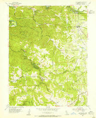 Camp Meeker California Historical topographic map, 1:24000 scale, 7.5 X 7.5 Minute, Year 1954