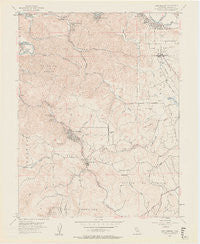 Camp Meeker California Historical topographic map, 1:24000 scale, 7.5 X 7.5 Minute, Year 1954