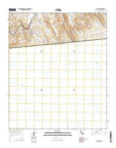 Campo California Current topographic map, 1:24000 scale, 7.5 X 7.5 Minute, Year 2015