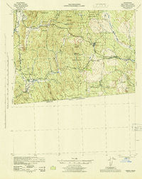Campo California Historical topographic map, 1:62500 scale, 15 X 15 Minute, Year 1942
