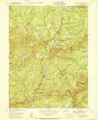 Camptonville California Historical topographic map, 1:24000 scale, 7.5 X 7.5 Minute, Year 1950