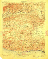 Camulos California Historical topographic map, 1:125000 scale, 30 X 30 Minute, Year 1903