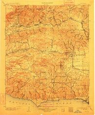 Camulos California Historical topographic map, 1:125000 scale, 30 X 30 Minute, Year 1903