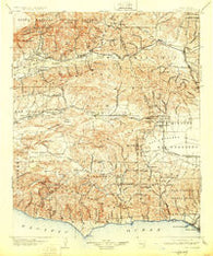 Camulos California Historical topographic map, 1:125000 scale, 30 X 30 Minute, Year 1903
