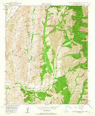 Canada Gobernadora California Historical topographic map, 1:24000 scale, 7.5 X 7.5 Minute, Year 1948