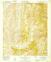 Canada Gobernadora California Historical topographic map, 1:24000 scale, 7.5 X 7.5 Minute, Year 1949