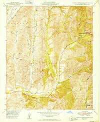 Canada Gobernadora California Historical topographic map, 1:24000 scale, 7.5 X 7.5 Minute, Year 1949