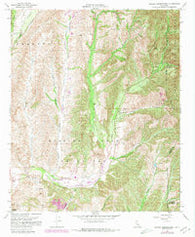 Canada Gobernadora California Historical topographic map, 1:24000 scale, 7.5 X 7.5 Minute, Year 1968