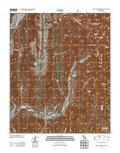 Canada Gobernadora California Historical topographic map, 1:24000 scale, 7.5 X 7.5 Minute, Year 2012