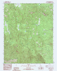 Cannell Peak California Historical topographic map, 1:24000 scale, 7.5 X 7.5 Minute, Year 1986