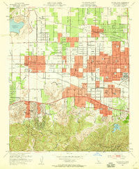 Canoga Park California Historical topographic map, 1:24000 scale, 7.5 X 7.5 Minute, Year 1952