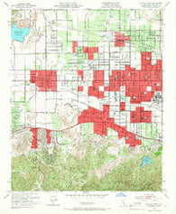 Canoga Park California Historical topographic map, 1:24000 scale, 7.5 X 7.5 Minute, Year 1952
