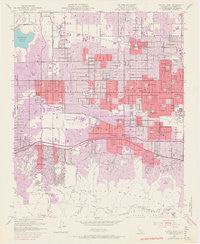 Canoga Park California Historical topographic map, 1:24000 scale, 7.5 X 7.5 Minute, Year 1952