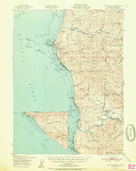 Cape Mendocino California Historical topographic map, 1:62500 scale, 15 X 15 Minute, Year 1951