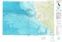 Cape Mendocino California Historical topographic map, 1:100000 scale, 30 X 60 Minute, Year 1989