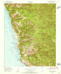 Cape San Martin California Historical topographic map, 1:24000 scale, 7.5 X 7.5 Minute, Year 1949