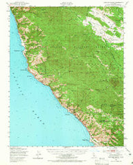 Cape San Martin California Historical topographic map, 1:62500 scale, 15 X 15 Minute, Year 1948