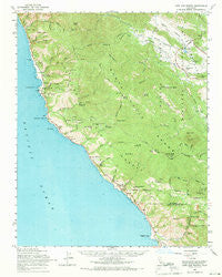 Cape San Martin California Historical topographic map, 1:62500 scale, 15 X 15 Minute, Year 1961