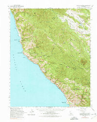 Cape San Martin California Historical topographic map, 1:62500 scale, 15 X 15 Minute, Year 1961