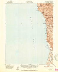 Cape Vizcaino California Historical topographic map, 1:62500 scale, 15 X 15 Minute, Year 1951