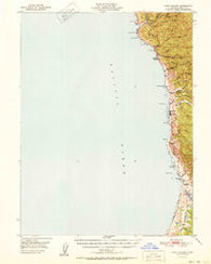 Cape Vizcaino California Historical topographic map, 1:62500 scale, 15 X 15 Minute, Year 1951