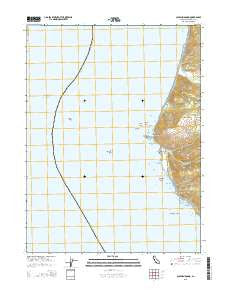 Cape Mendocino California Current topographic map, 1:24000 scale, 7.5 X 7.5 Minute, Year 2015