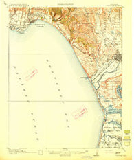 Capitola California Historical topographic map, 1:62500 scale, 15 X 15 Minute, Year 1914