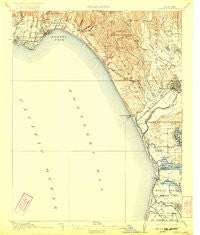 Capitola California Historical topographic map, 1:62500 scale, 15 X 15 Minute, Year 1914