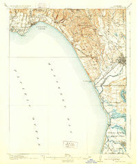 Capitola California Historical topographic map, 1:62500 scale, 15 X 15 Minute, Year 1914