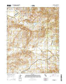 Carbondale California Current topographic map, 1:24000 scale, 7.5 X 7.5 Minute, Year 2015
