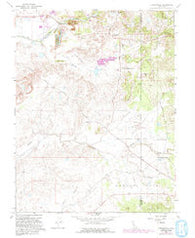 Carbondale California Historical topographic map, 1:24000 scale, 7.5 X 7.5 Minute, Year 1968