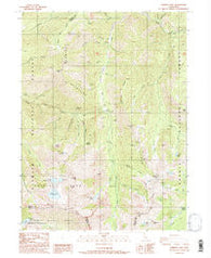 Caribou Lake California Historical topographic map, 1:24000 scale, 7.5 X 7.5 Minute, Year 1986