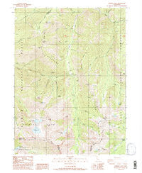 Caribou Lake California Historical topographic map, 1:24000 scale, 7.5 X 7.5 Minute, Year 1986