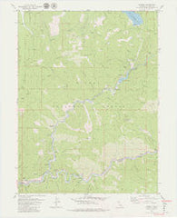 Caribou California Historical topographic map, 1:24000 scale, 7.5 X 7.5 Minute, Year 1979