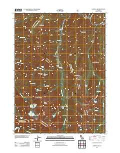 Caribou Lake California Historical topographic map, 1:24000 scale, 7.5 X 7.5 Minute, Year 2012