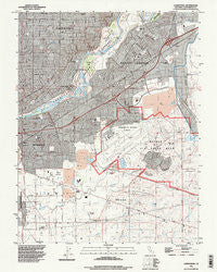 Carmichael California Historical topographic map, 1:24000 scale, 7.5 X 7.5 Minute, Year 1992