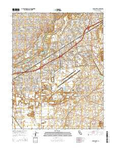 Carmichael California Current topographic map, 1:24000 scale, 7.5 X 7.5 Minute, Year 2015