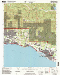 Carpinteria California Historical topographic map, 1:24000 scale, 7.5 X 7.5 Minute, Year 1995