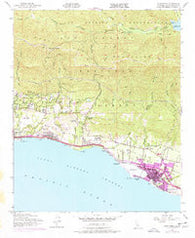 Carpinteria California Historical topographic map, 1:24000 scale, 7.5 X 7.5 Minute, Year 1952