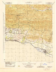 Carpinteria California Historical topographic map, 1:31680 scale, 7.5 X 7.5 Minute, Year 1944