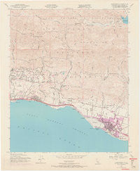 Carpinteria California Historical topographic map, 1:24000 scale, 7.5 X 7.5 Minute, Year 1952