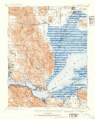 Carquinez Strait California Historical topographic map, 1:62500 scale, 15 X 15 Minute, Year 1896