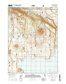 Carr Butte California Current topographic map, 1:24000 scale, 7.5 X 7.5 Minute, Year 2015