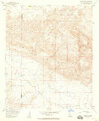 Carrizo Mtn California Historical topographic map, 1:24000 scale, 7.5 X 7.5 Minute, Year 1957