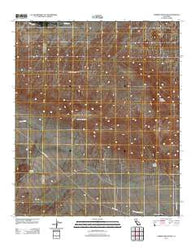 Carrizo Mountain California Historical topographic map, 1:24000 scale, 7.5 X 7.5 Minute, Year 2012