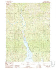 Carrville California Historical topographic map, 1:24000 scale, 7.5 X 7.5 Minute, Year 1986