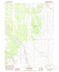 Casa Diablo Mtn California Historical topographic map, 1:24000 scale, 7.5 X 7.5 Minute, Year 1984
